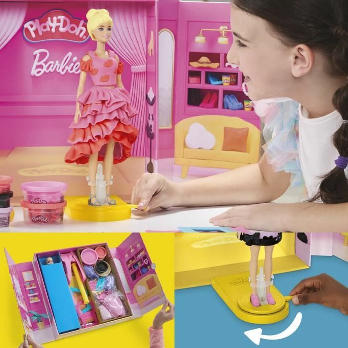 Joc de Plastilină Play-Doh Barbie Designer Fashion Show Multicolor - Jucarii si jocuri, Activități creative