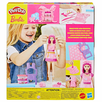Joc de Plastilină Play-Doh Barbie Hearts & Hair Multicolor - Jucarii si jocuri, Activități creative