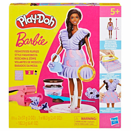 Joc de Plastilină Play-Doh Barbie Fashionista Ruffles Multicolor 730 g - Jucarii si jocuri, Activități creative