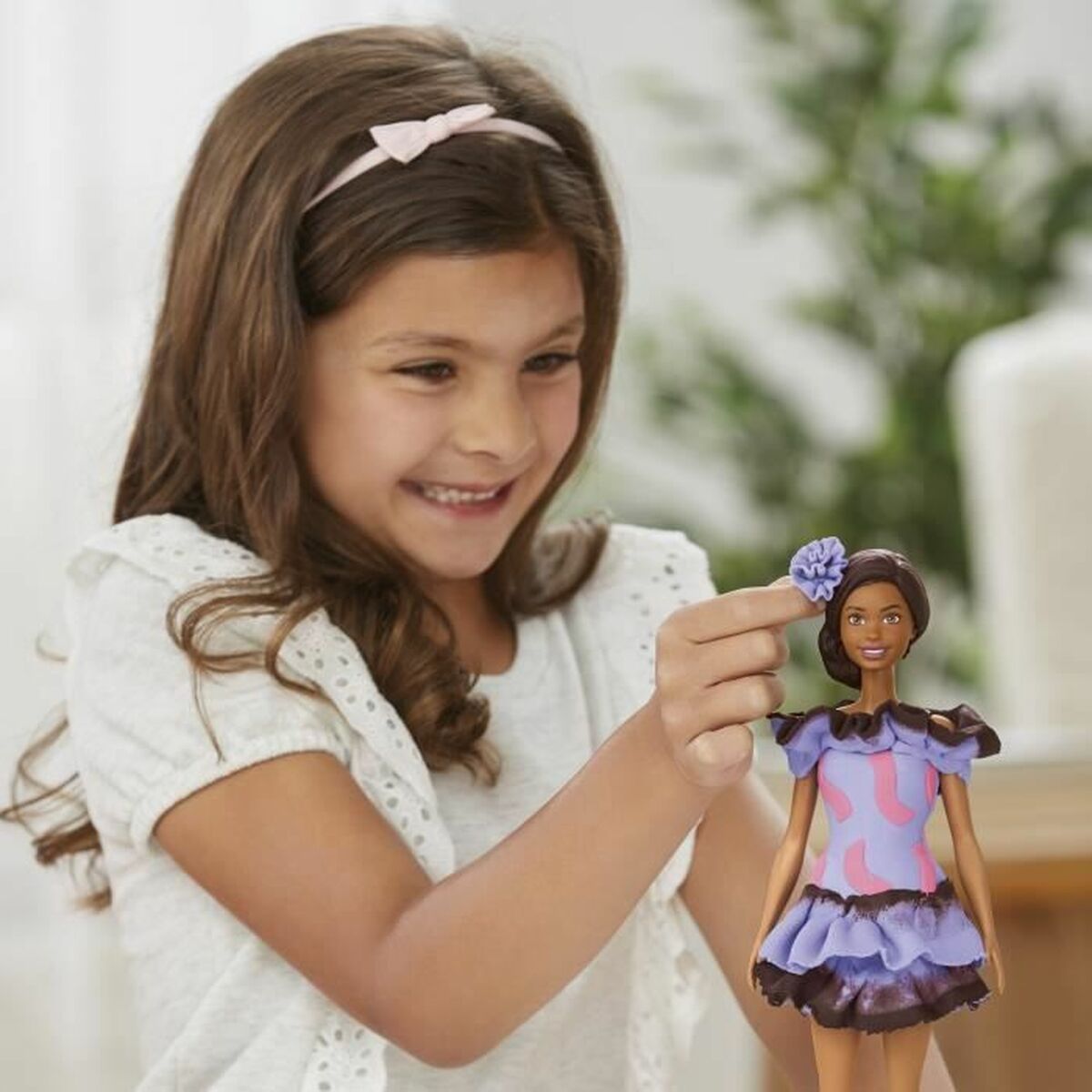 Joc de Plastilină Play-Doh Barbie Fashionista Ruffles Multicolor 730 g - Jucarii si jocuri, Activități creative
