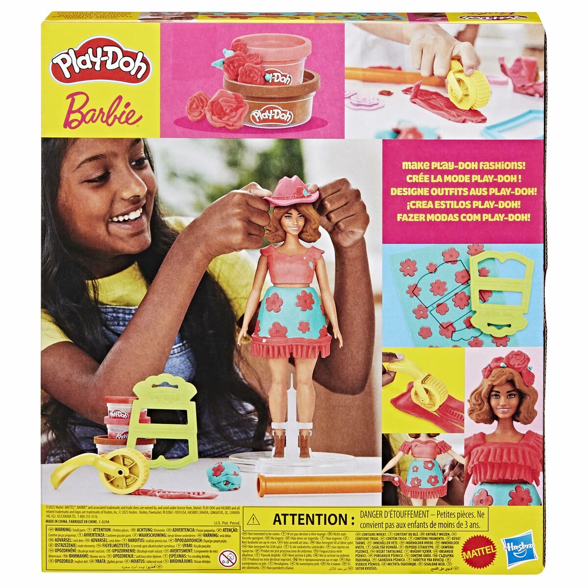 Joc de Plastilină Play-Doh Florals & Fringe Multicolor - Jucarii si jocuri, Activități creative