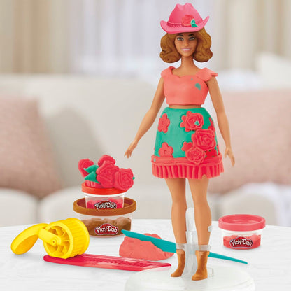 Joc de Plastilină Play-Doh Florals & Fringe Multicolor - Jucarii si jocuri, Activități creative
