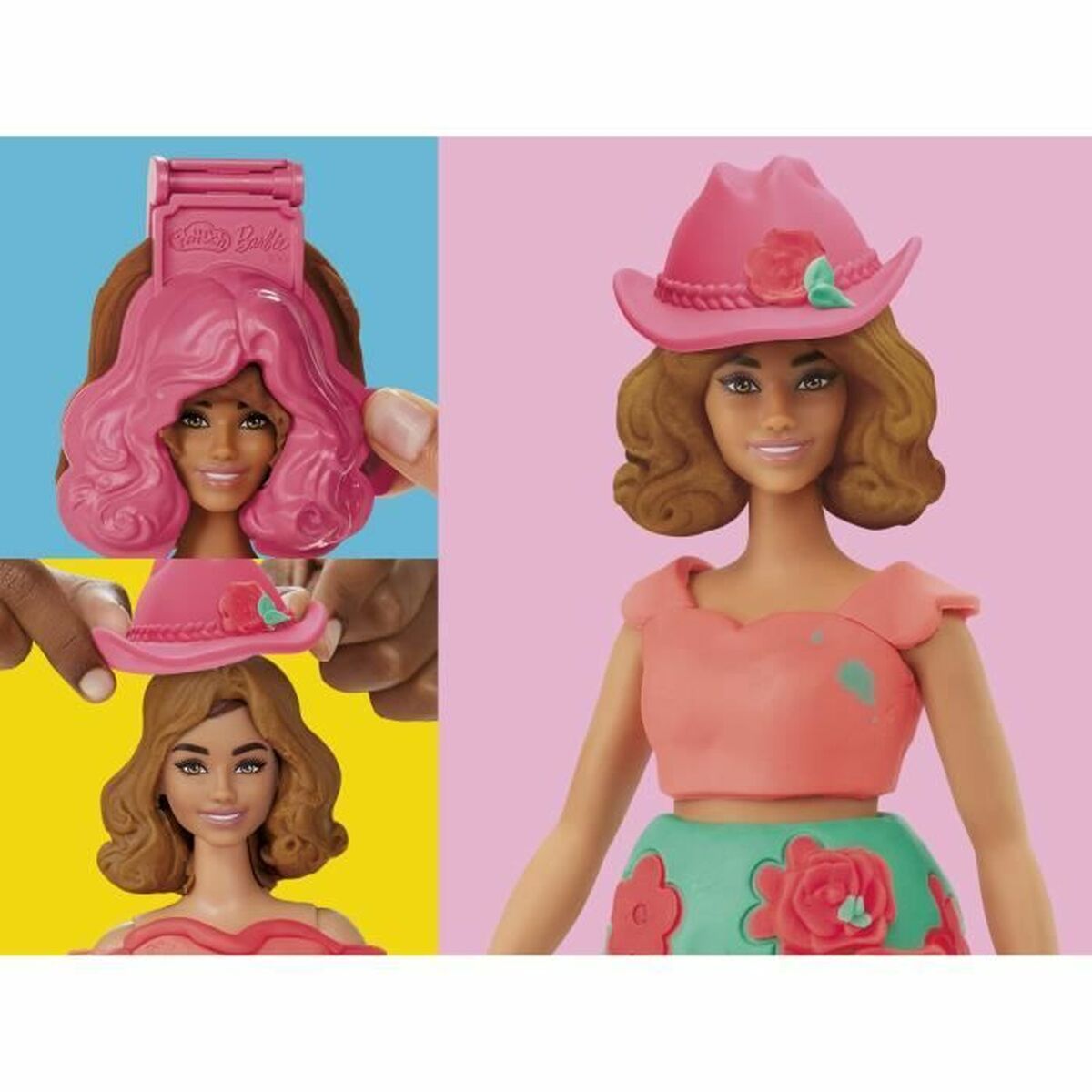 Joc de Plastilină Play-Doh Florals & Fringe Multicolor - Jucarii si jocuri, Activități creative