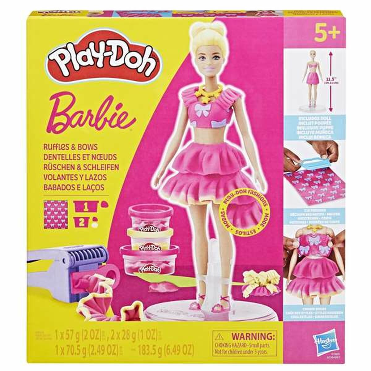 Joc Creativ de Plastilină Play-Doh Barbie Ruffles & Bows - Jucarii si jocuri, Activități creative