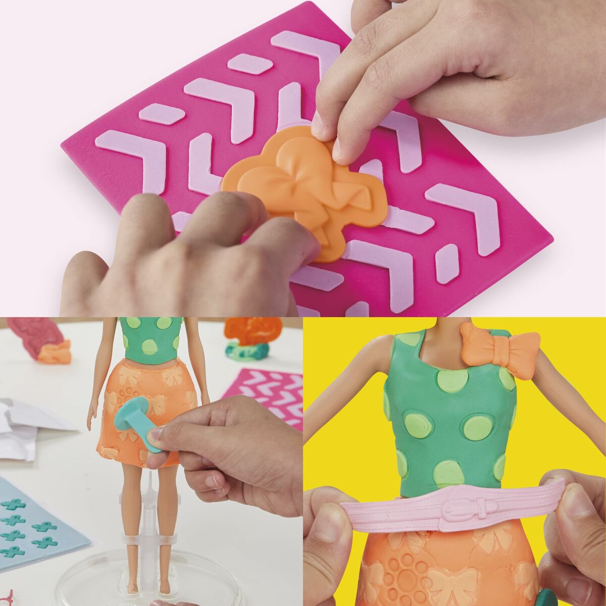 Joc de Plastilină Play-Doh BArbie Pearls & Bows Multicolor - Jucarii si jocuri, Activități creative