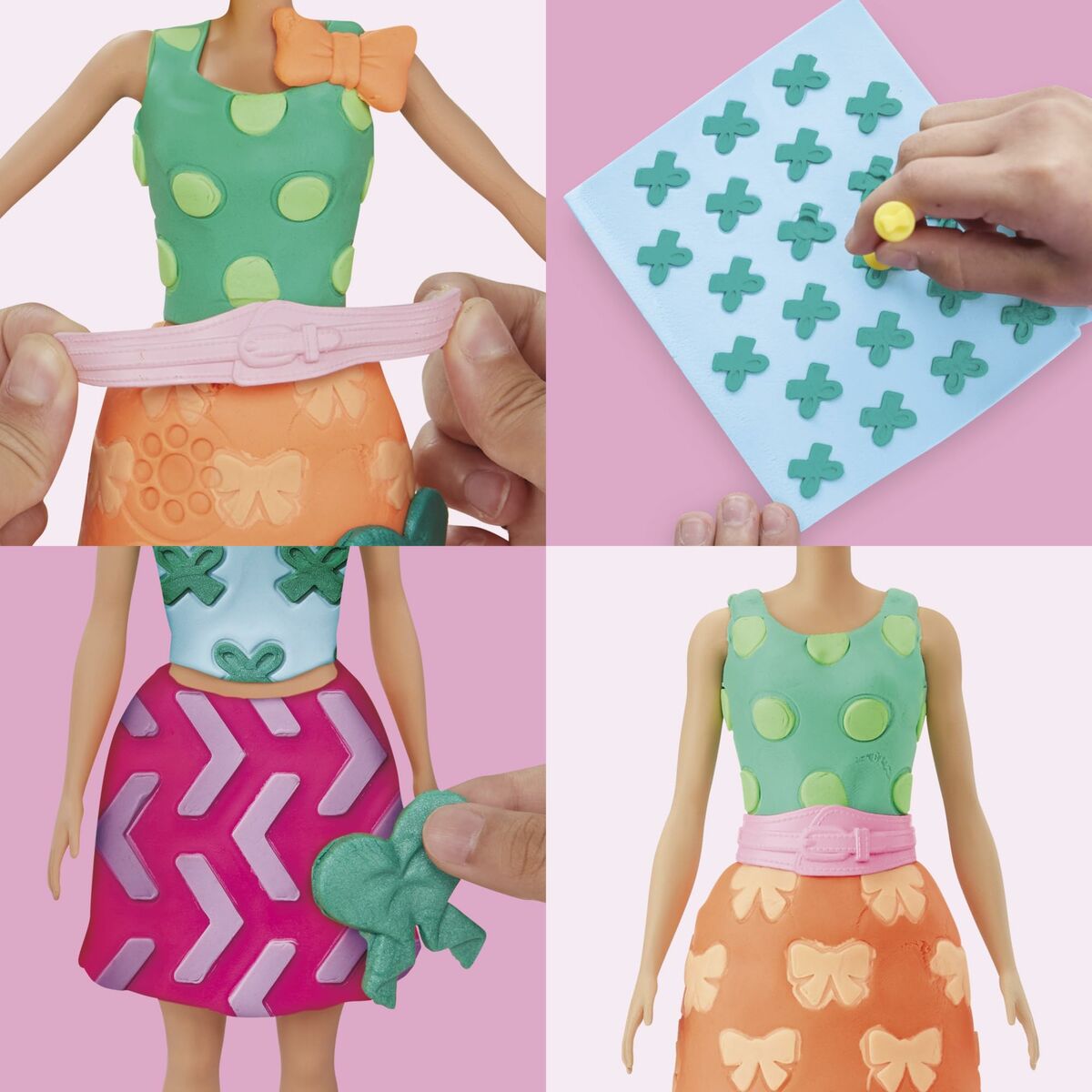 Joc de Plastilină Play-Doh BArbie Pearls & Bows Multicolor - Jucarii si jocuri, Activități creative