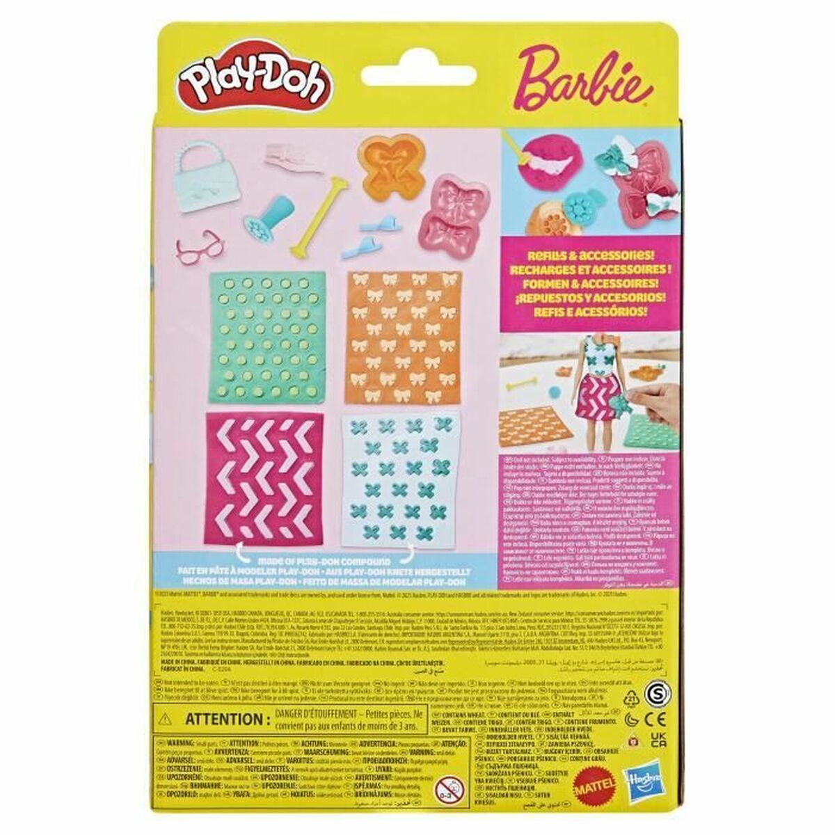 Joc de Plastilină Play-Doh BArbie Pearls & Bows Multicolor - Jucarii si jocuri, Activități creative