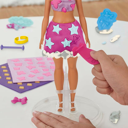 Joc de Plastilină Play-Doh Barbie Sparkles & Gems Multicolor - Jucarii si jocuri, Activități creative