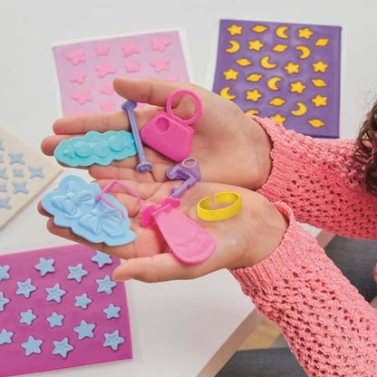 Joc de Plastilină Play-Doh Barbie Sparkles & Gems Multicolor - Jucarii si jocuri, Activități creative