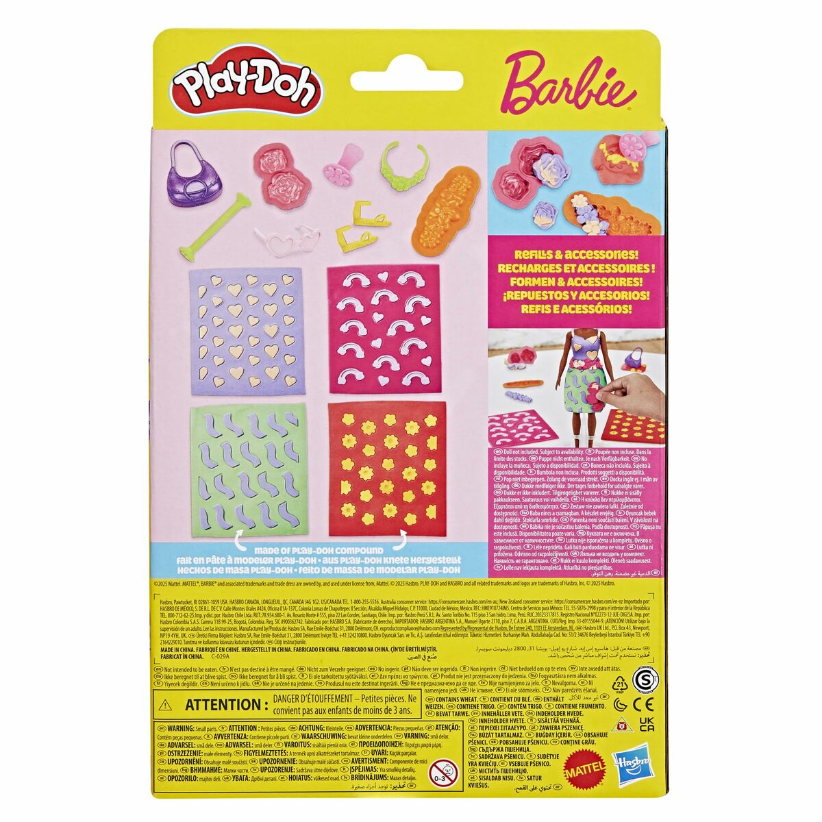 Joc de Plastilină Play-Doh Barbie FLowers & Florals Multicolor - Jucarii si jocuri, Activități creative