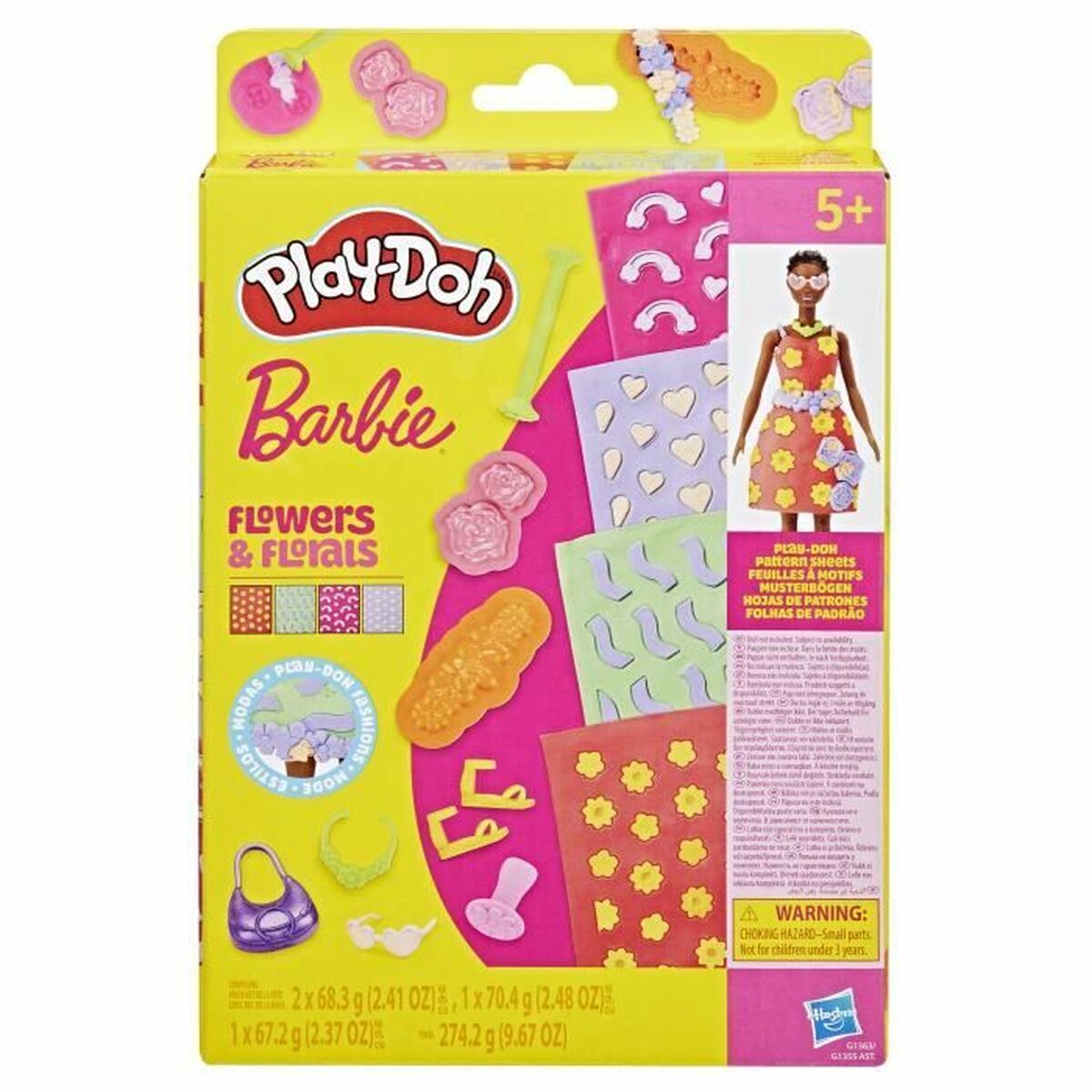 Joc de Plastilină Play-Doh Barbie FLowers & Florals Multicolor - Jucarii si jocuri, Activități creative