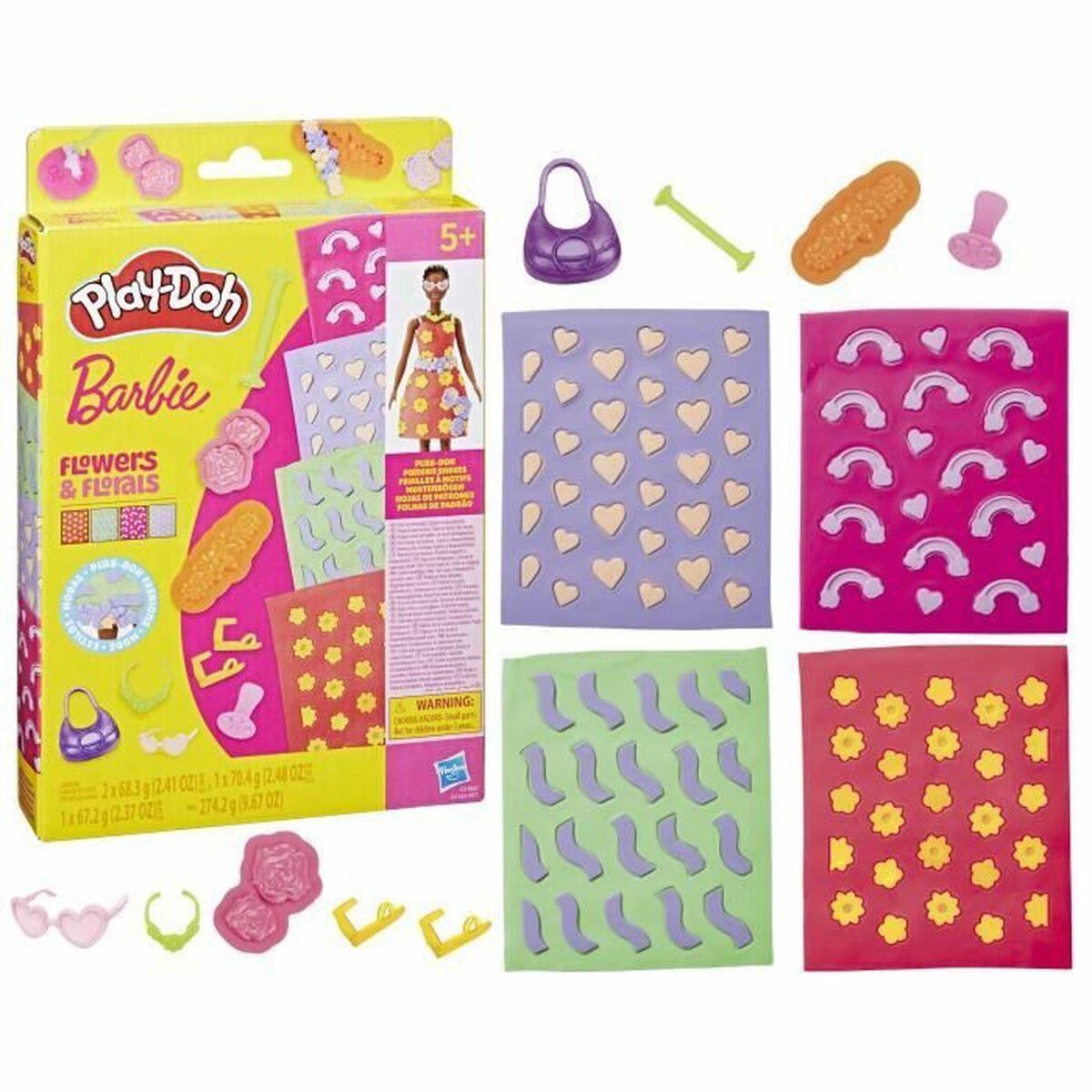 Joc de Plastilină Play-Doh Barbie FLowers & Florals Multicolor - Jucarii si jocuri, Activități creative