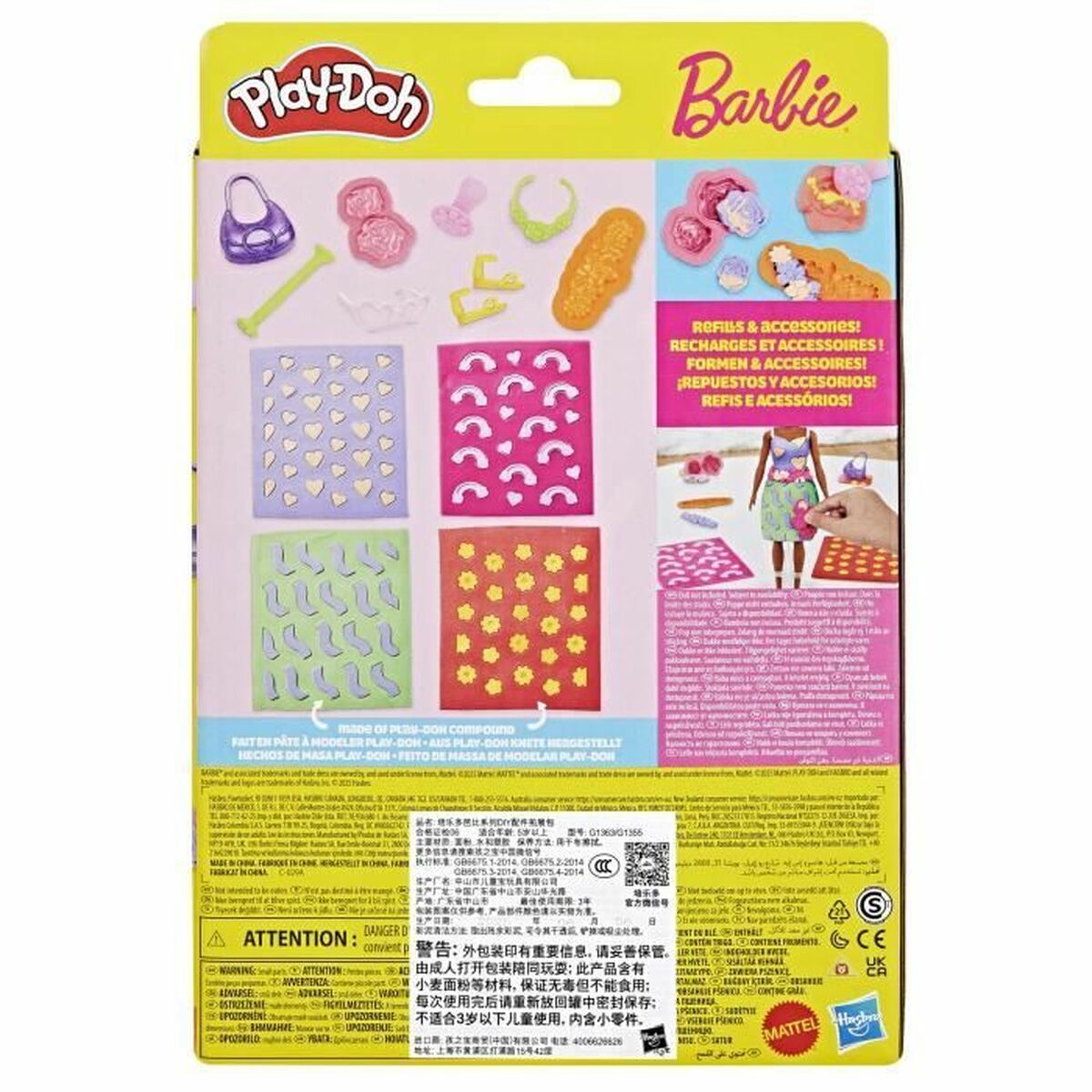 Joc de Plastilină Play-Doh Barbie FLowers & Florals Multicolor - Jucarii si jocuri, Activități creative