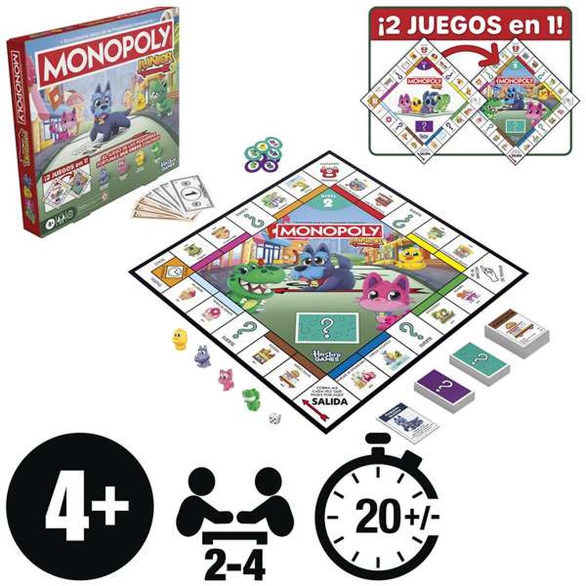 Monopoly Hasbro Junior - Jucarii si jocuri, Jocuri și accesorii