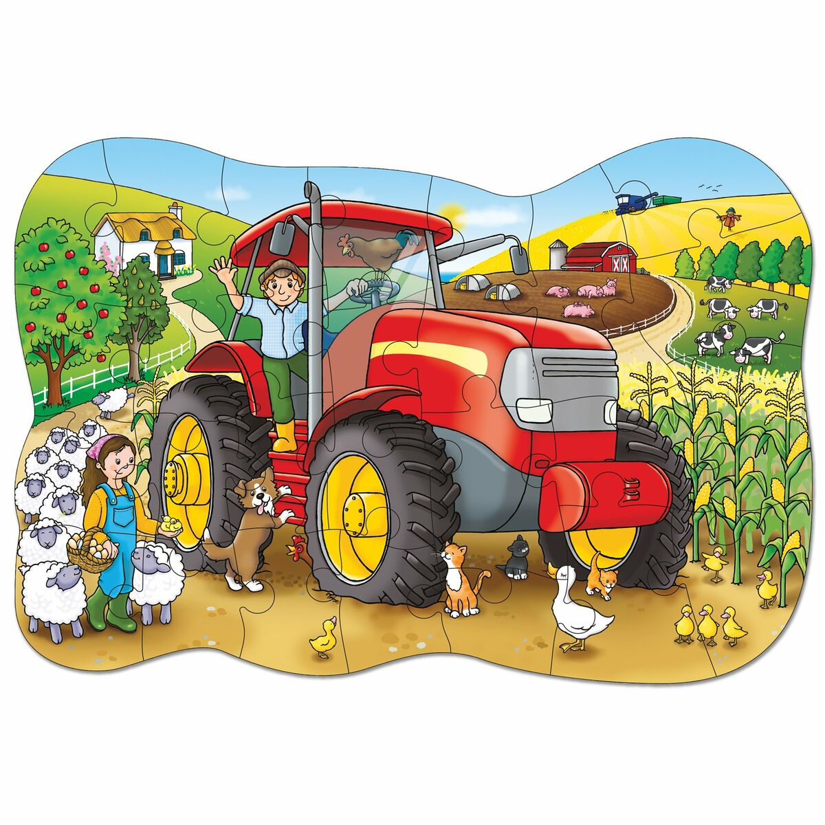 Puzzle Orchard Big Tractor (FR) - Jucarii si jocuri, Puzzle-uri și puzzle-uri
