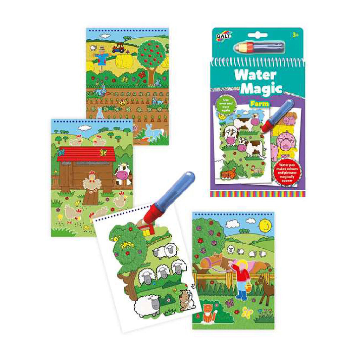 Bloc cu Desene pentru Colorat Water Magic Diset A3079H - Jucarii si jocuri, Activități creative