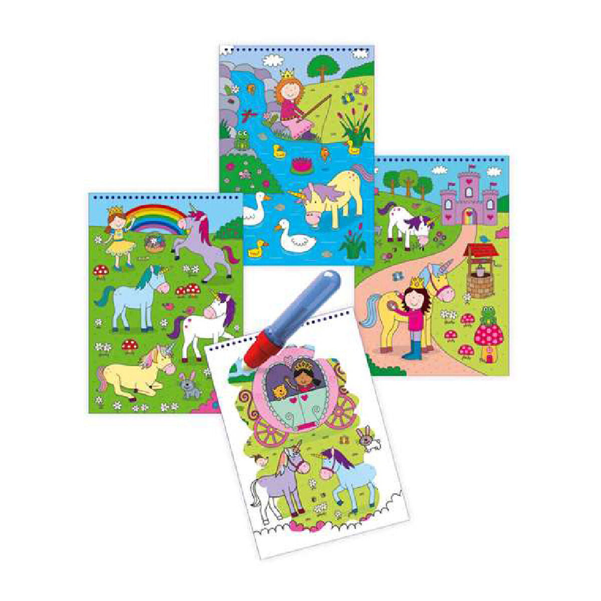 Bloc cu Desene pentru Colorat Water Magic Diset A3079H - Jucarii si jocuri, Activități creative