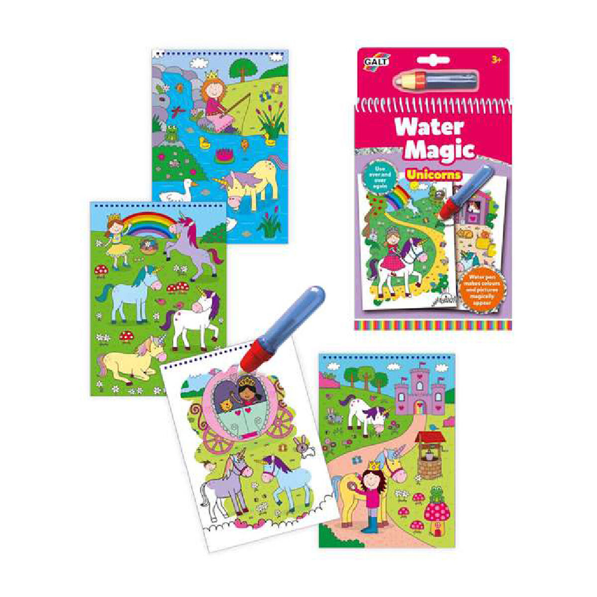 Bloc cu Desene pentru Colorat Water Magic Diset A3079H - Jucarii si jocuri, Activități creative