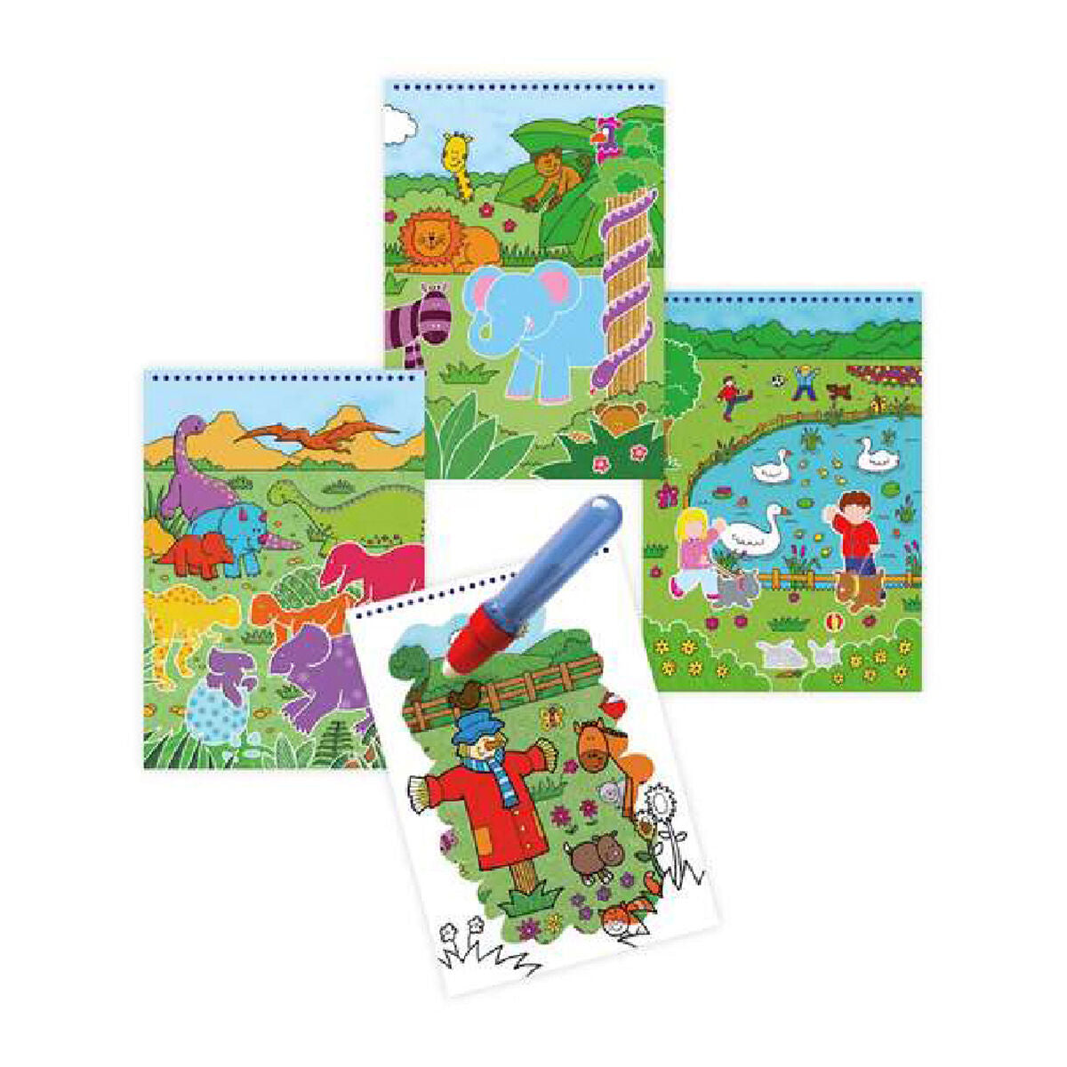 Bloc cu Desene pentru Colorat Water Magic Diset A3079H - Jucarii si jocuri, Activități creative