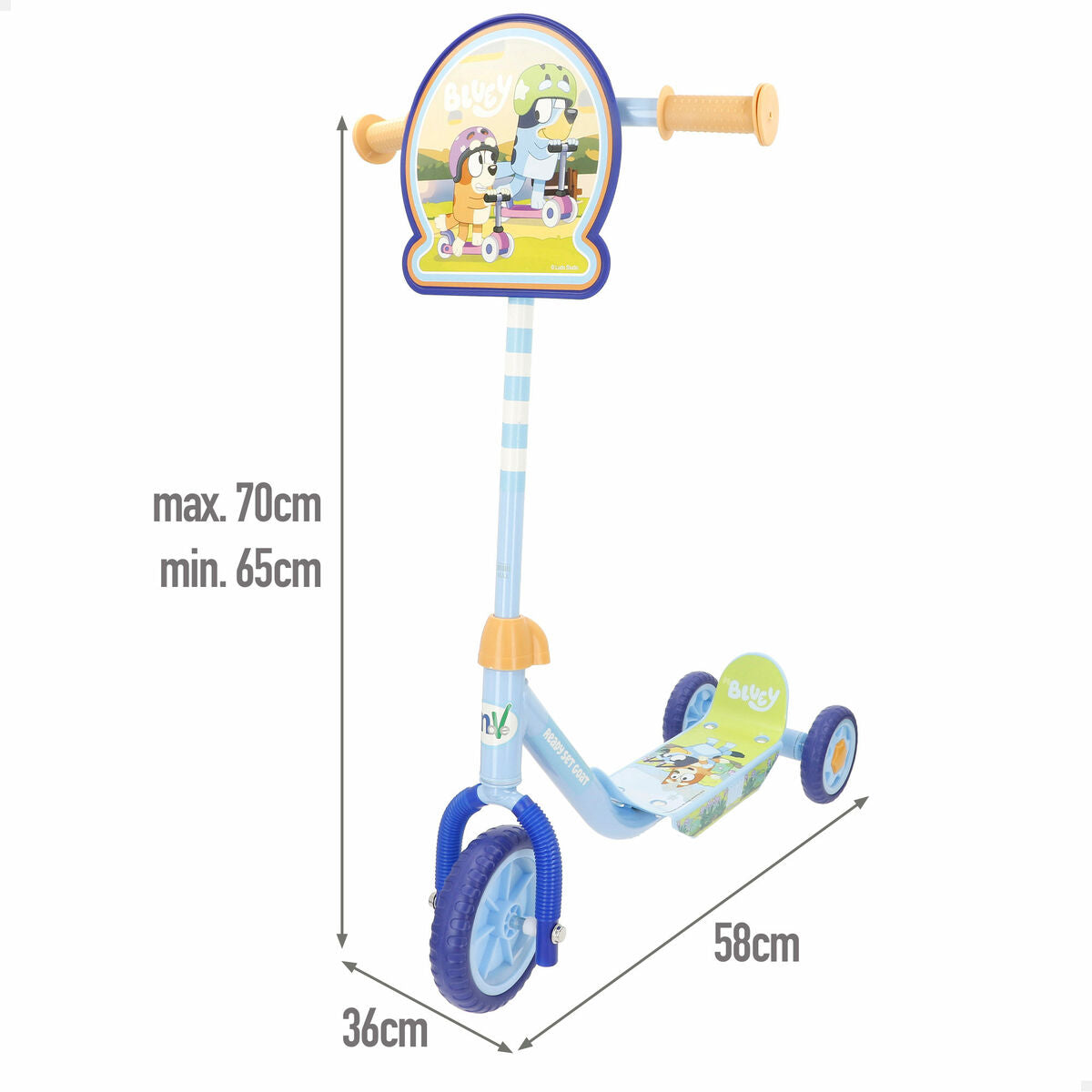 Trotinetă Bluey Gumă Metal Plastic - Sport și în aer liber, Mobilitate urbană
