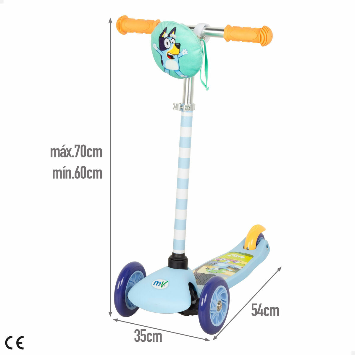 Trotinetă Bluey Metal Plastic Albastru - Sport și în aer liber, Mobilitate urbană