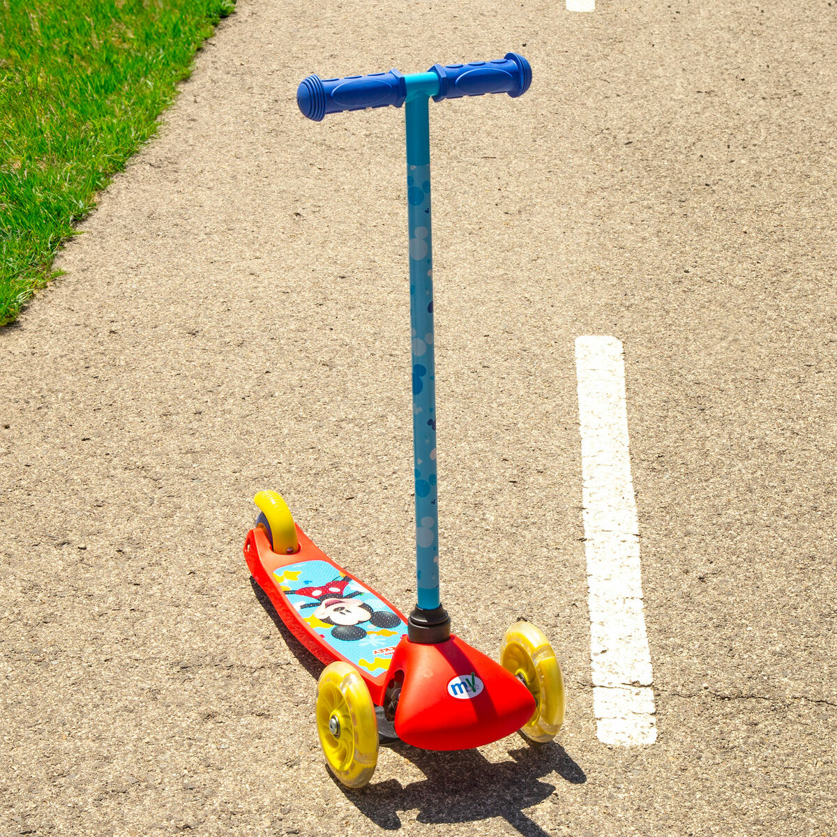 Trotinetă Scuter Mickey Mouse Gumă Metal Plastic - Sport și în aer liber, Mobilitate urbană