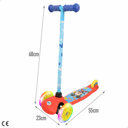 Trotinetă Scuter Mickey Mouse Gumă Metal Plastic - Sport și în aer liber, Mobilitate urbană