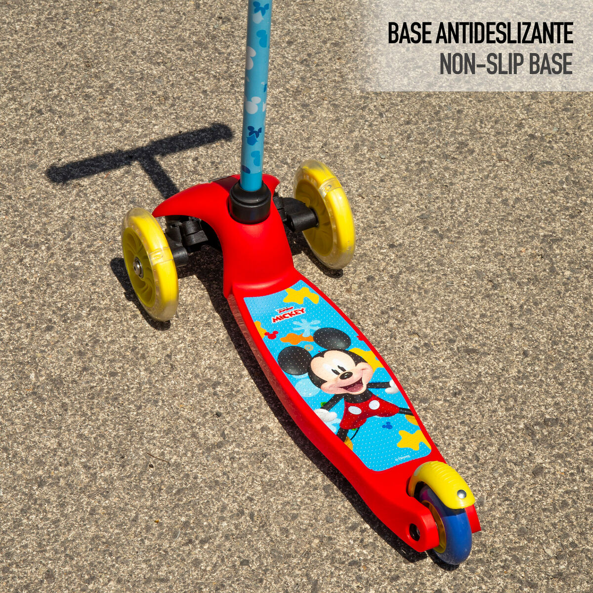 Trotinetă Scuter Mickey Mouse Gumă Metal Plastic - Sport și în aer liber, Mobilitate urbană