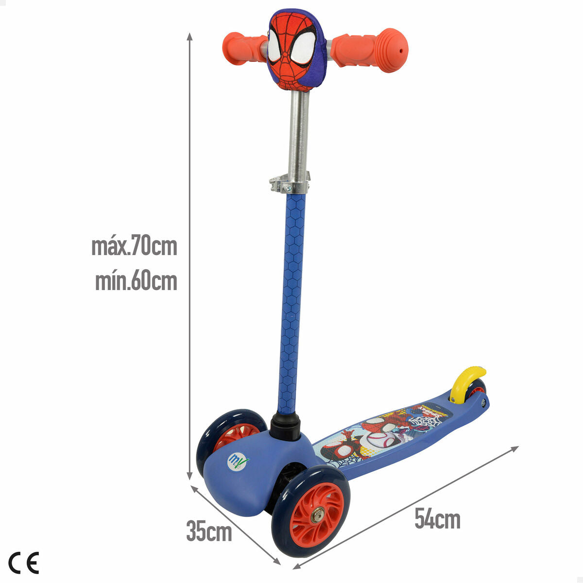 Trotinetă Spidey Metal Plastic Multicolor - Sport și în aer liber, Mobilitate urbană