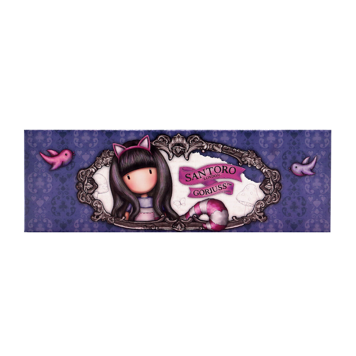 Geantă Universală Gorjuss Cheshire cat Cutie Mov (20.2 x 4 x 7 cm) - Birou și papetărie, Material școlar și educațional