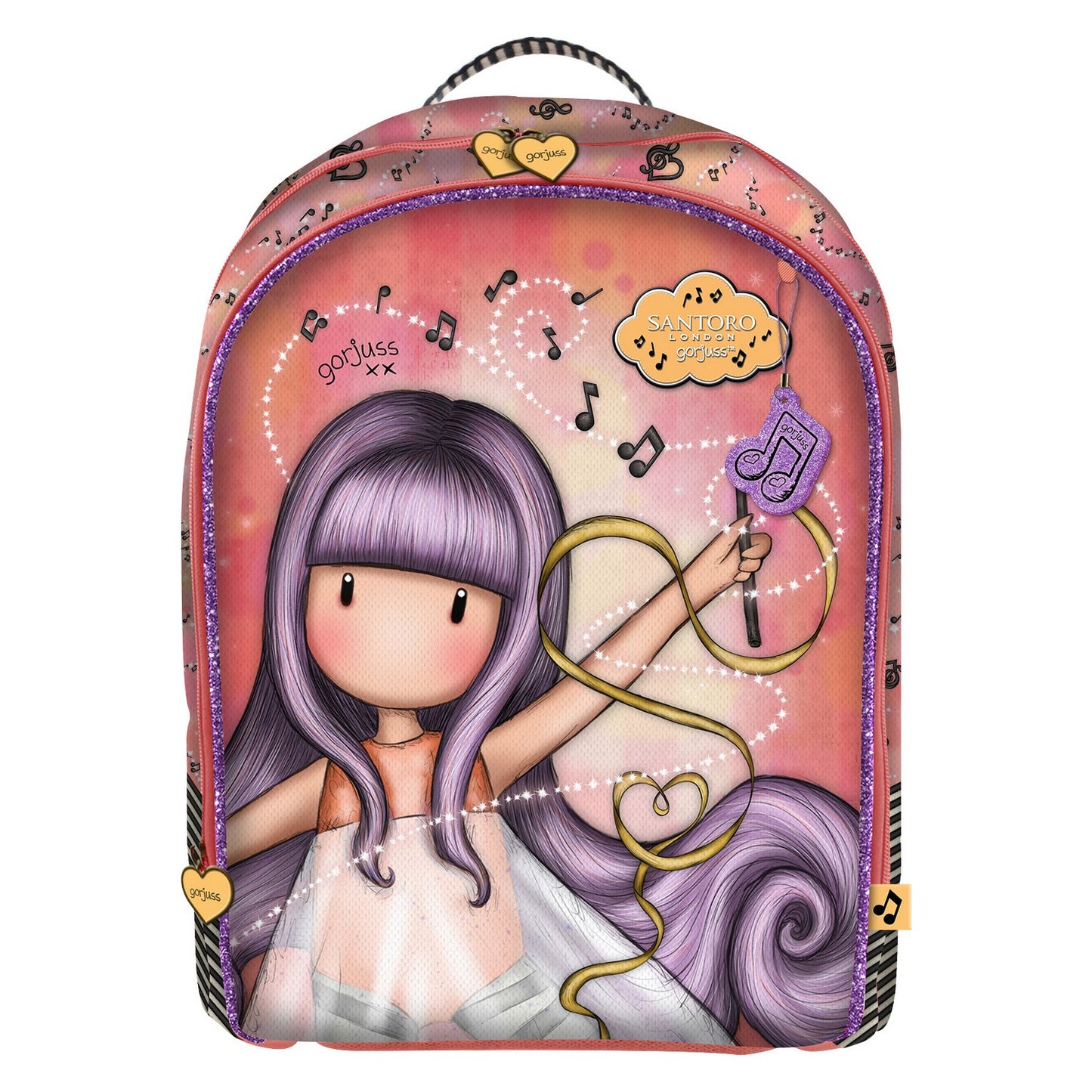 Ghiozdan Little Dancer Gorjuss Little dancer Somon (32 x 45 x 13.5 cm) - Birou și papetărie, Material școlar și educațional