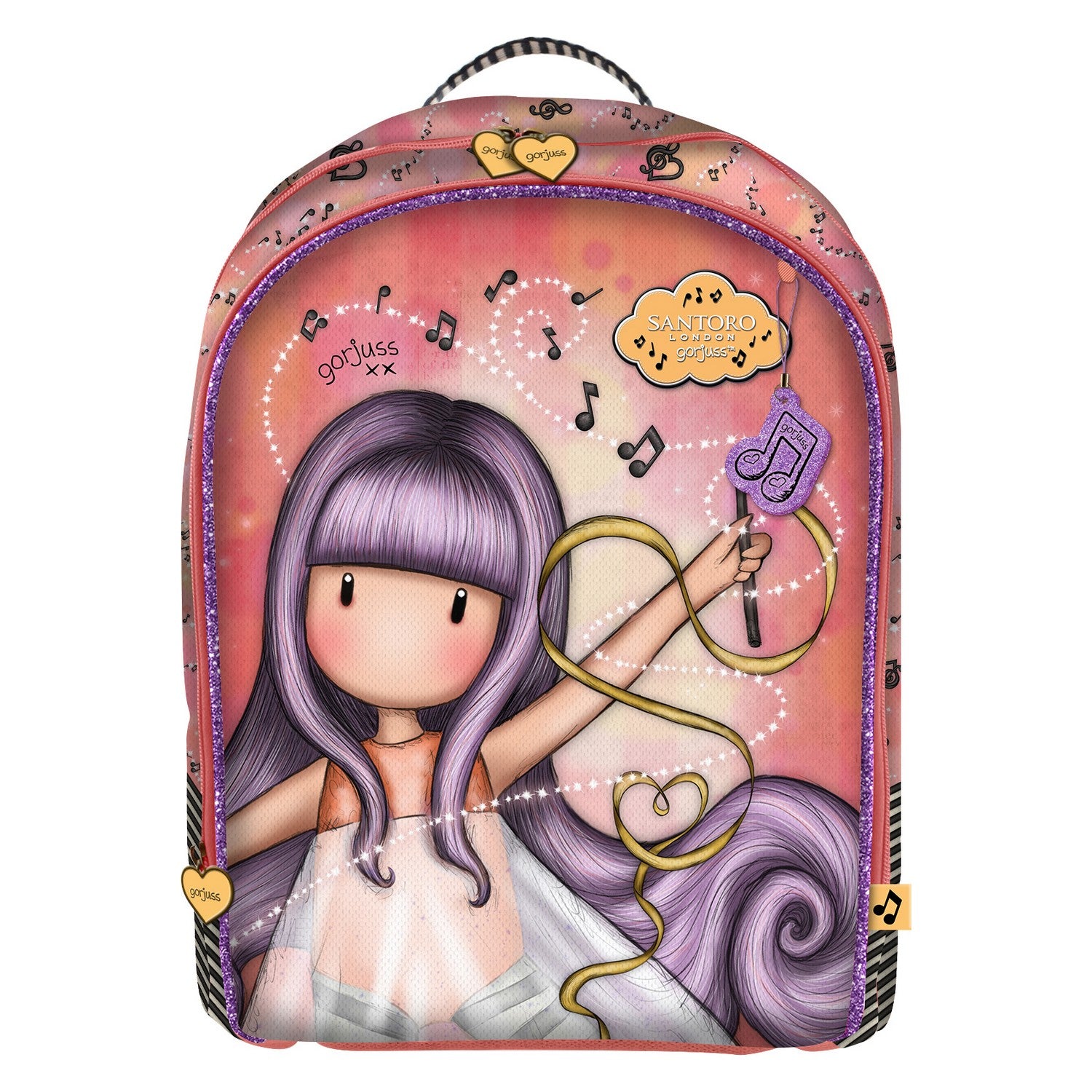 Ghiozdan Little Dancer Gorjuss Little dancer Somon (32 x 45 x 13.5 cm) - Birou și papetărie, Material școlar și educațional