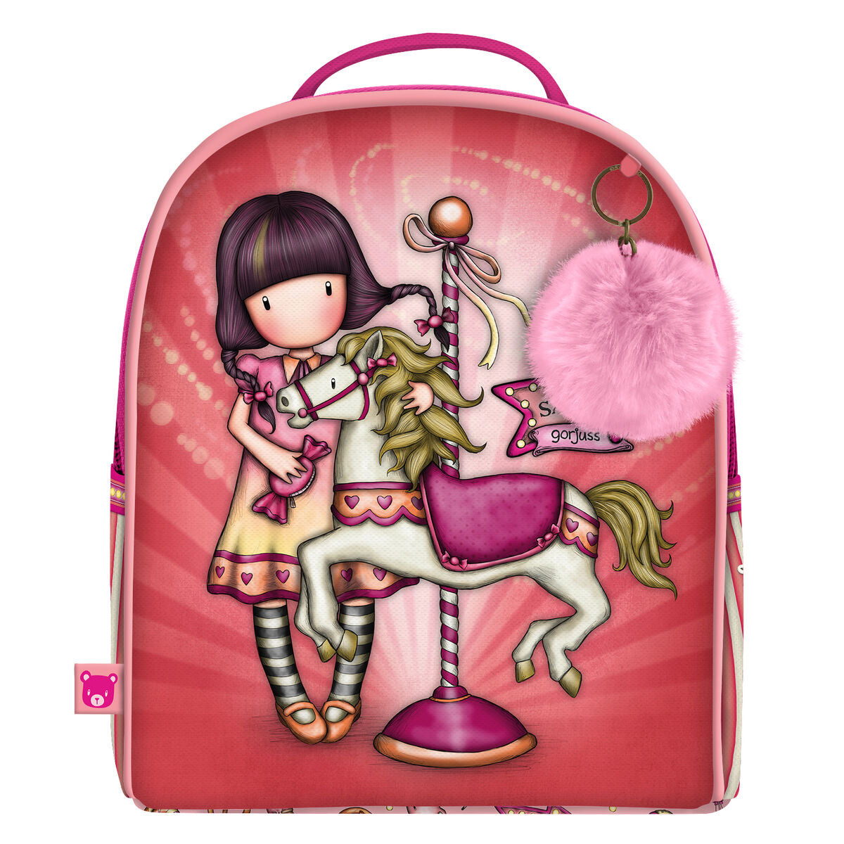 Ghiozdan Gorjuss Carousel Somon 20 x 22 x 10 cm - Birou și papetărie, Material școlar și educațional