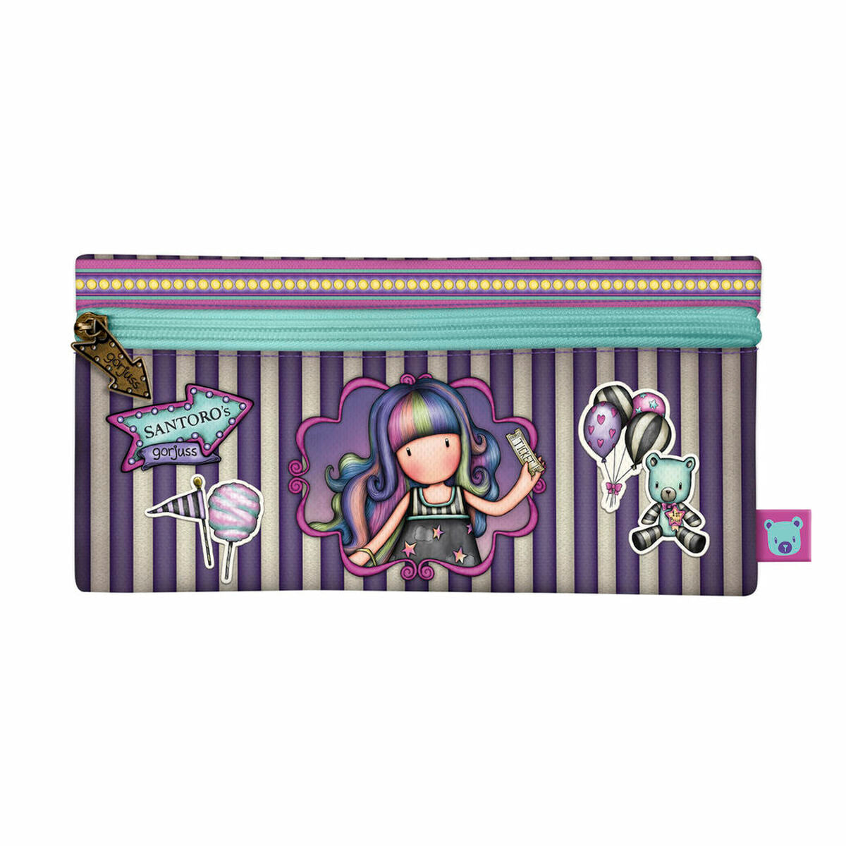 Penar Școlar Gorjuss Up and away Mov (22 x 11 x 1.5 cm) - Birou și papetărie, Material școlar și educațional