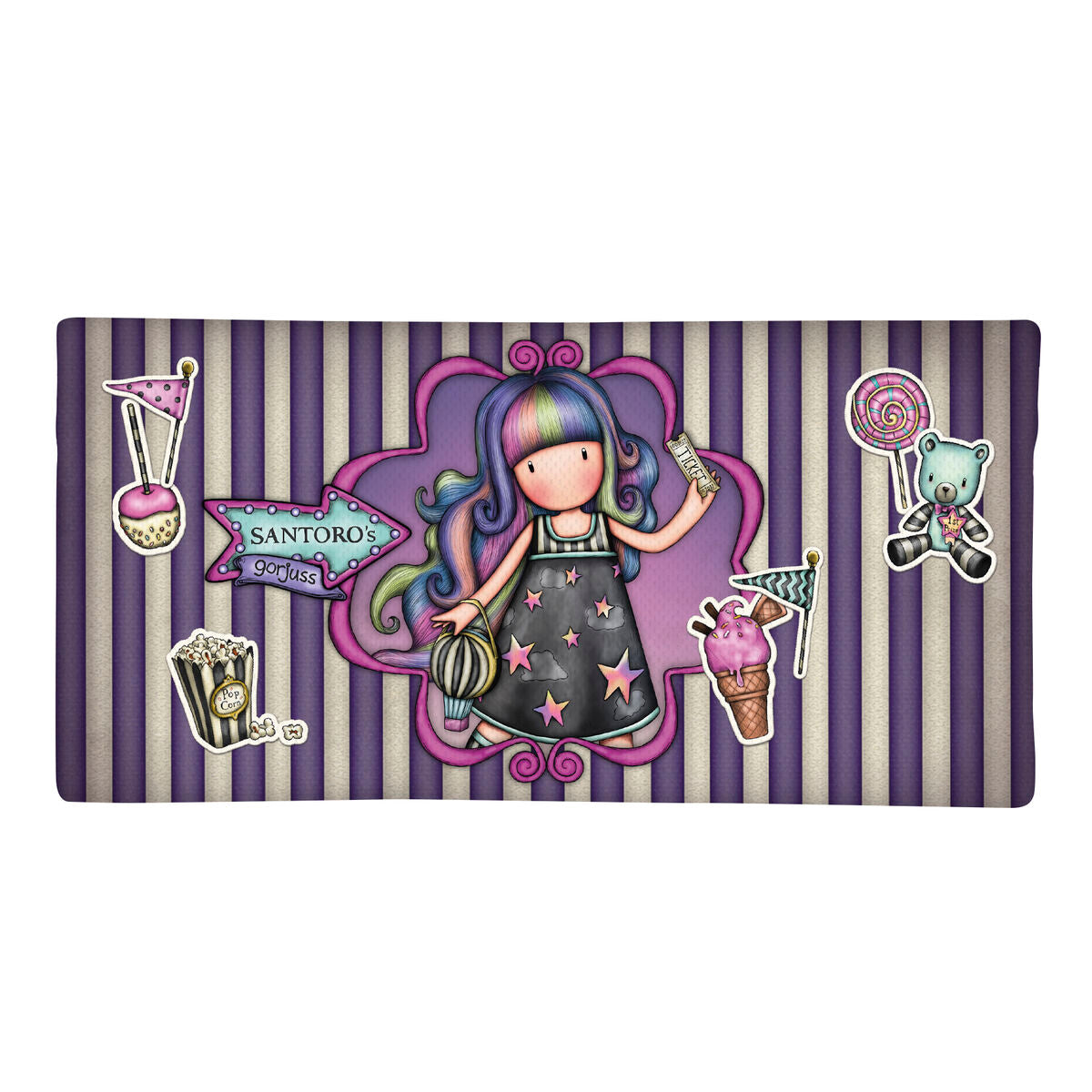 Penar Școlar Gorjuss Up and away Mov (22 x 11 x 1.5 cm) - Birou și papetărie, Material școlar și educațional