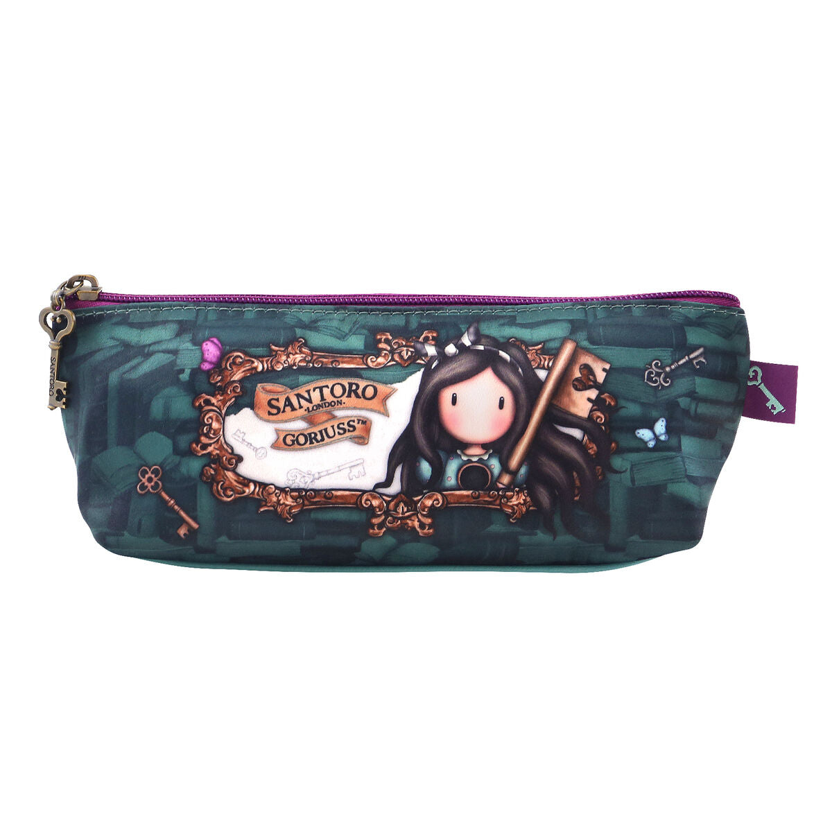 Penar Școlar Gorjuss Curiosity Gri Verde (22.3 x 8.8 x 5.7 cm) - Birou și papetărie, Material școlar și educațional