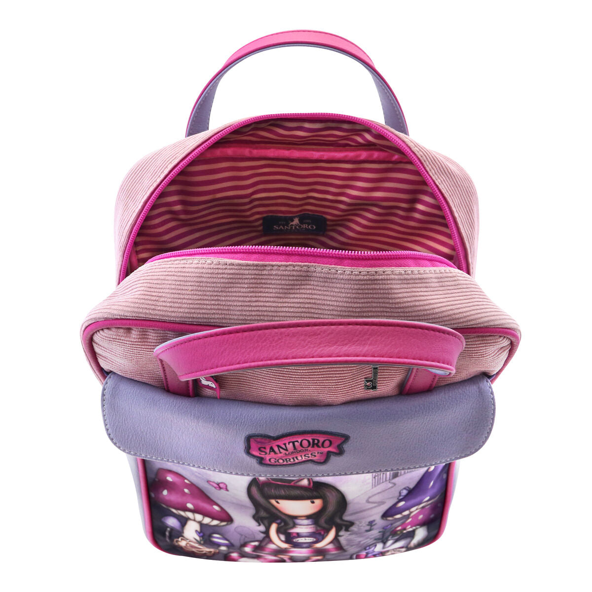 Rucsac Gorjuss Cheshire cat Roz Mov (27 x 10 x 37 cm) - Birou și papetărie, Material școlar și educațional
