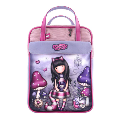 Rucsac Gorjuss Cheshire cat Roz Mov (27 x 10 x 37 cm) - Birou și papetărie, Material școlar și educațional