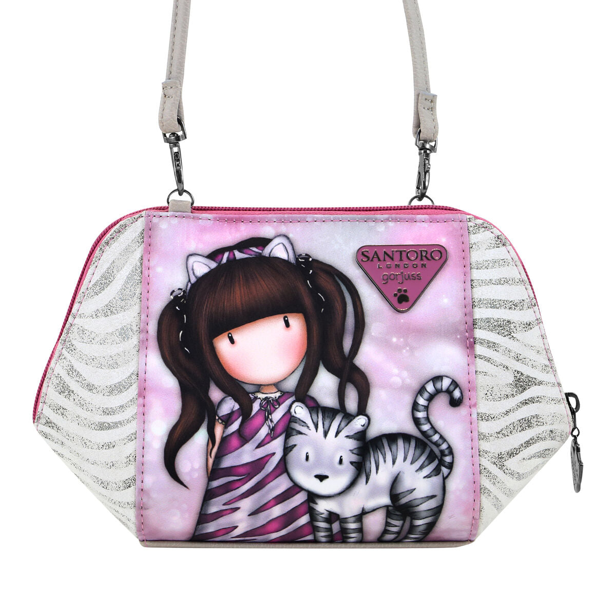 Geantă Bandulieră Gorjuss Ruby wild Gri (26 x 15,5 x 9,5 cm) - Bagaje, Genți de mână
