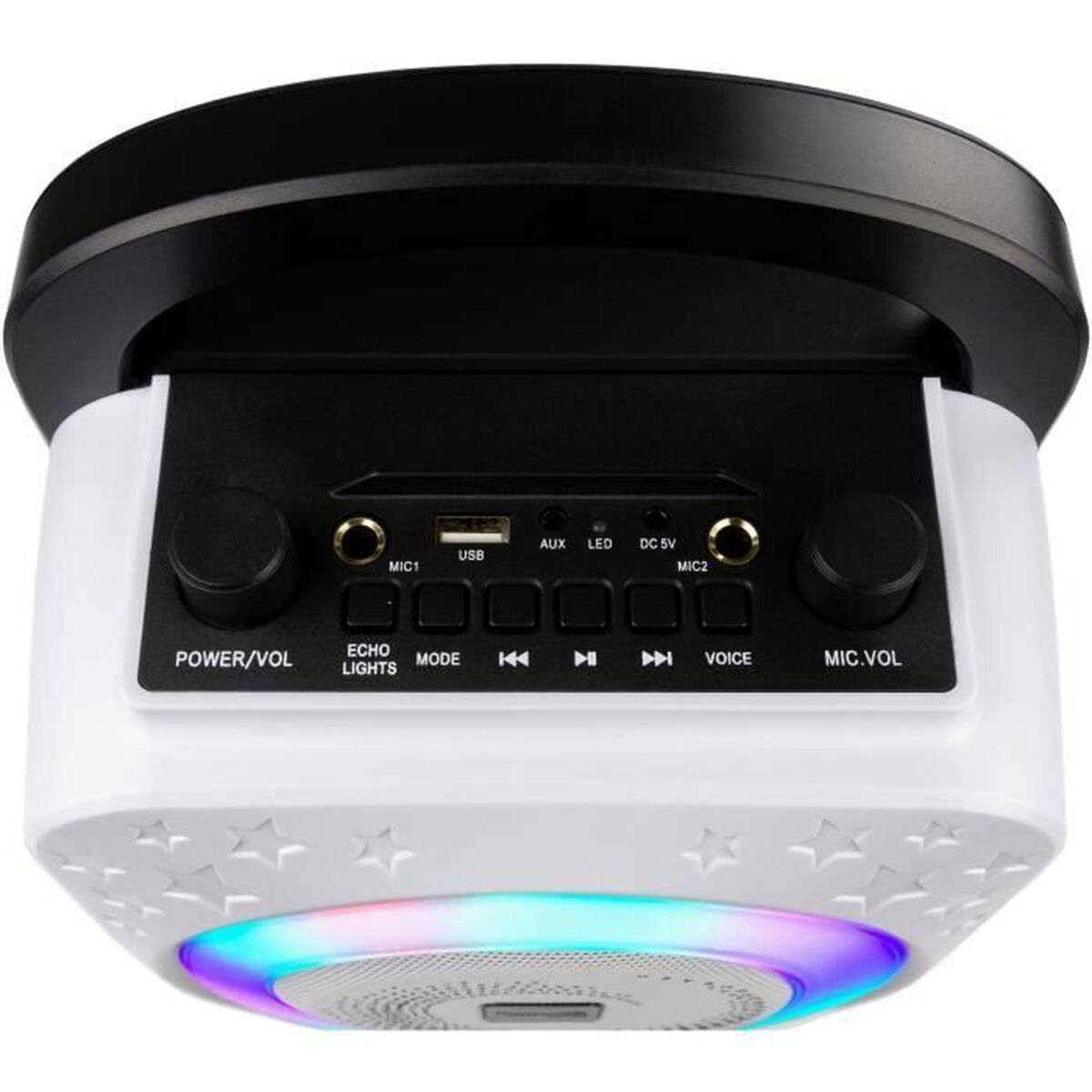 Difuzor Bluetooth cu Microfon Karaoke RockJam Disco Light RJPS150-BK - Jucarii si jocuri, Jucării electronice
