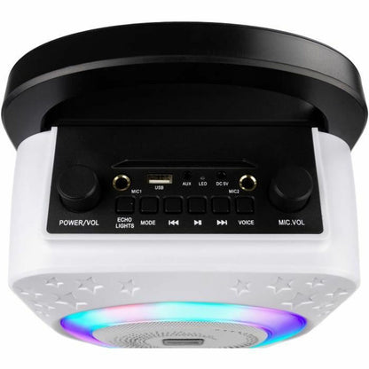 Difuzor Bluetooth cu Microfon Karaoke RockJam Disco Light RJPS150-BK - Jucarii si jocuri, Jucării electronice