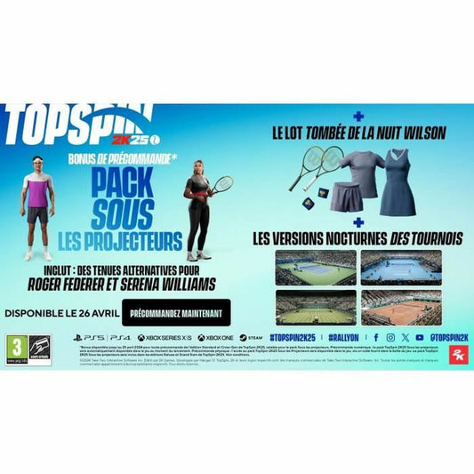 Joc video PlayStation 5 2K GAMES Top Spin 2K25 Deluxe Edition (FR) - Electronică, Joc video