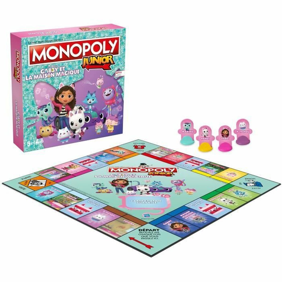 Joc de Masă Winning Moves Monopoly Junior Gabby and the Magic House - Jucarii si jocuri, Jocuri și accesorii