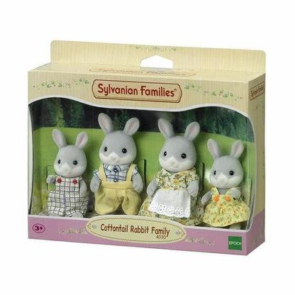 Set de păpuși Sylvanian Families Family Gray Rabbit - Jucarii si jocuri, Păpuși și figurine
