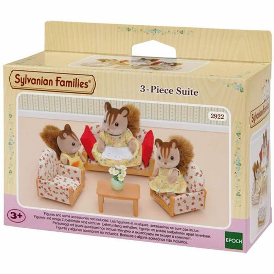 Accesorii pentru căsuțe de păpuși Sylvanian Families Sofa + 2 Armchairs + Table - Jucarii si jocuri, Păpuși și accesorii