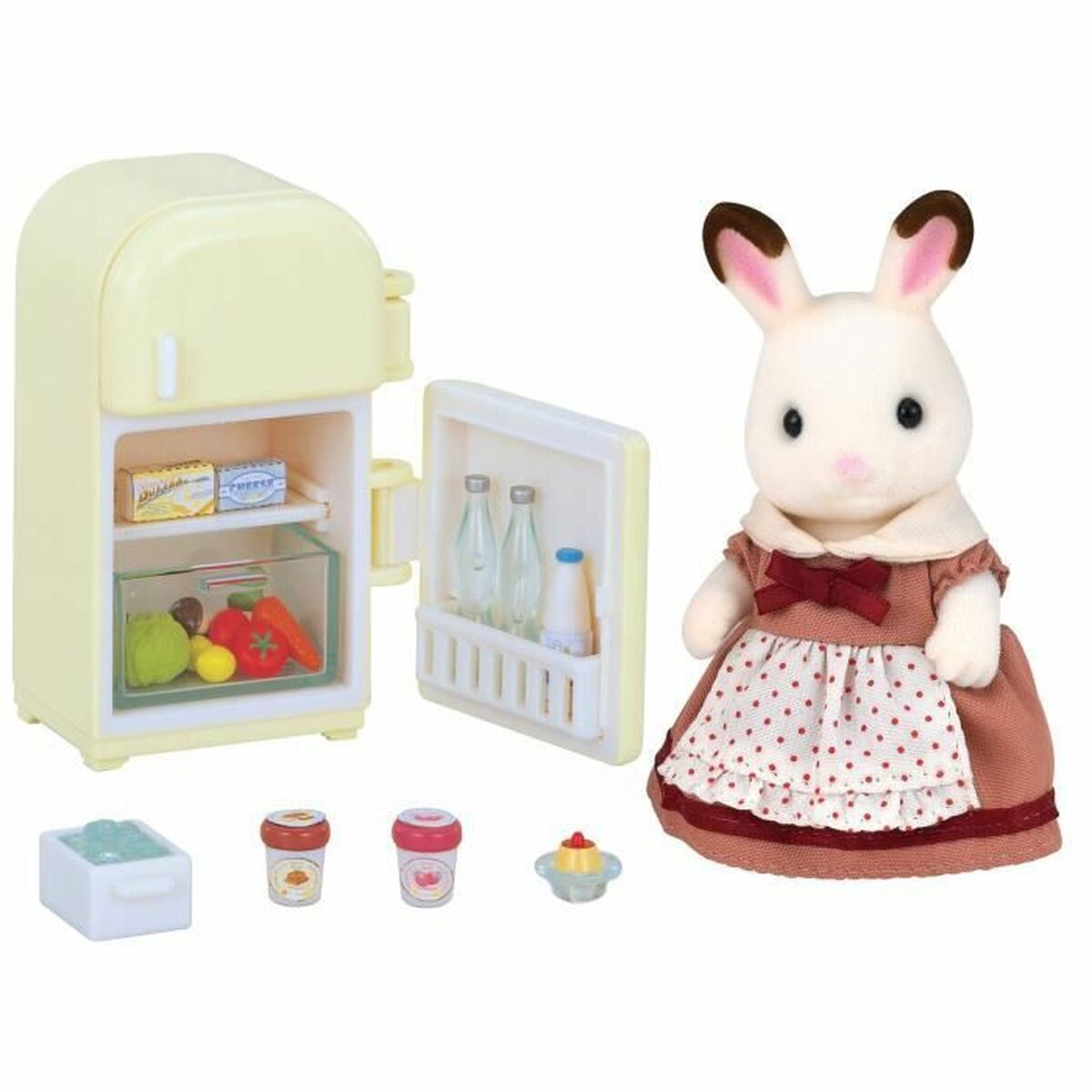 Figurine de Acțiune Sylvanian Families Mom Rabbit Chocolate / Refrigerator - Jucarii si jocuri, Păpuși și figurine