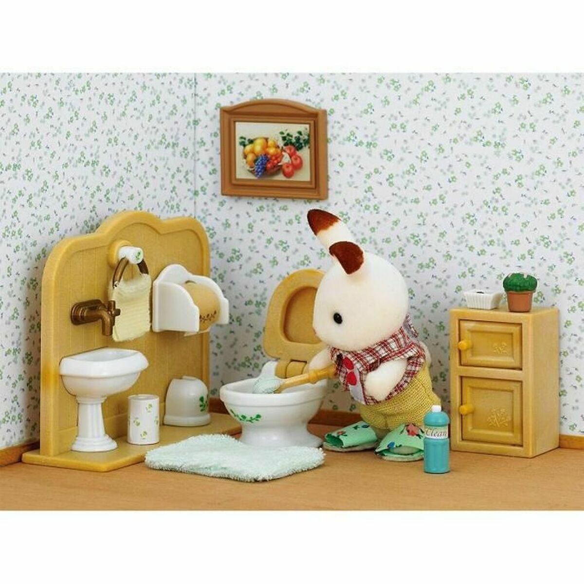 Figurine de Acțiune Sylvanian Families Chocolate Rabbit and Toilet Set - Jucarii si jocuri, Păpuși și figurine
