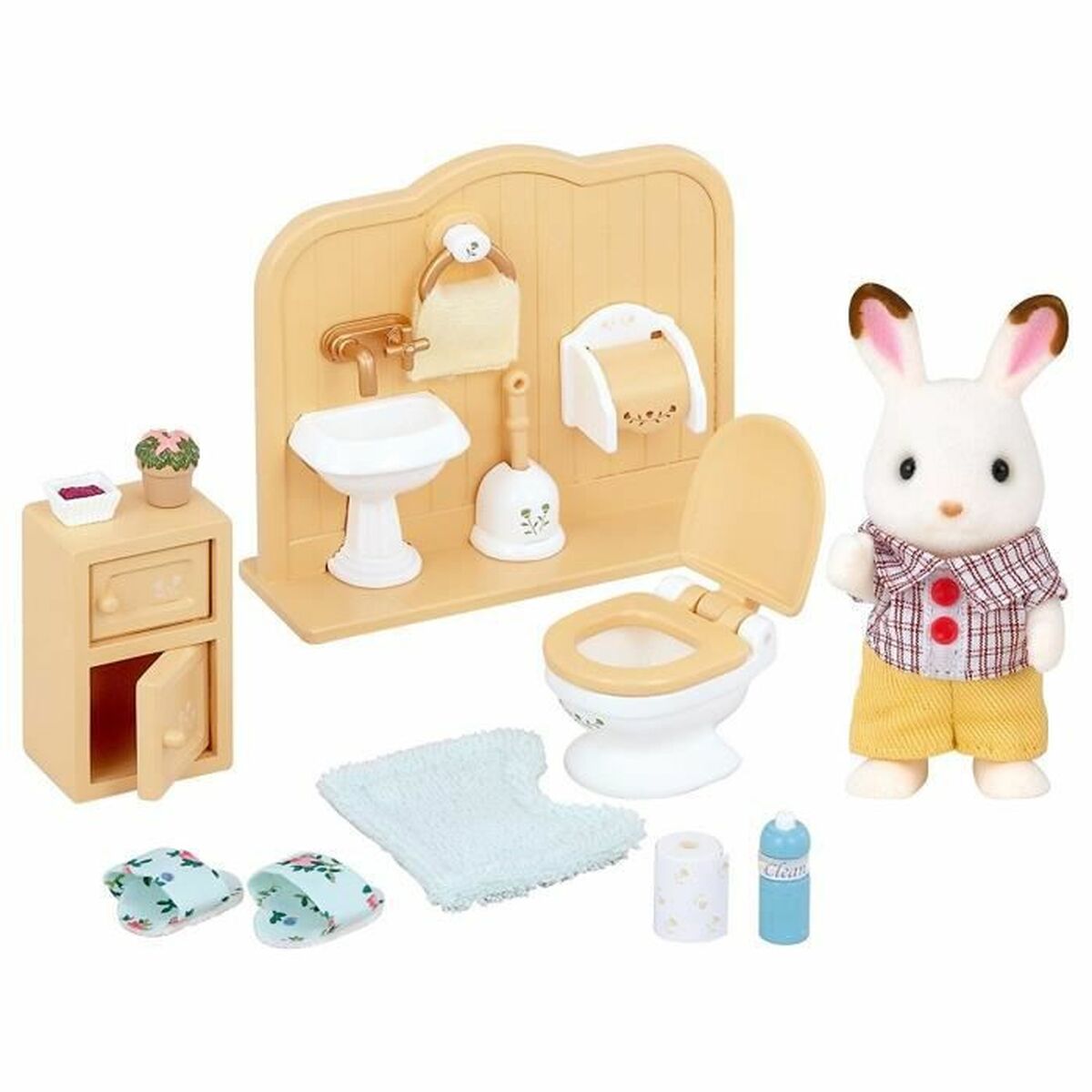 Figurine de Acțiune Sylvanian Families Chocolate Rabbit and Toilet Set - Jucarii si jocuri, Păpuși și figurine