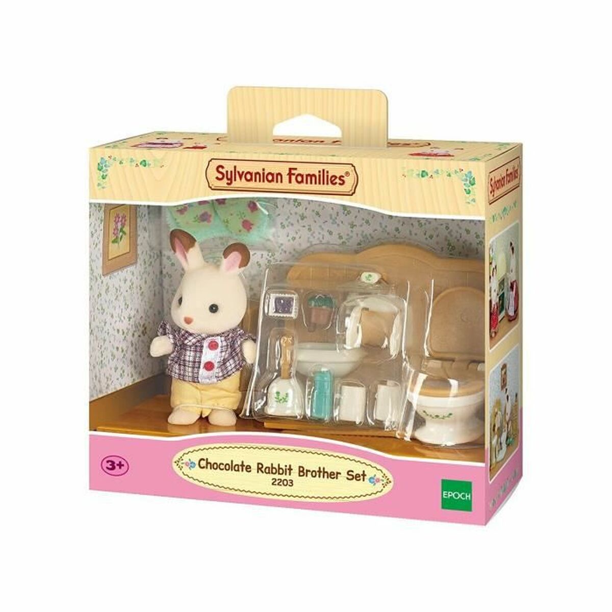 Figurine de Acțiune Sylvanian Families Chocolate Rabbit and Toilet Set - Jucarii si jocuri, Păpuși și figurine