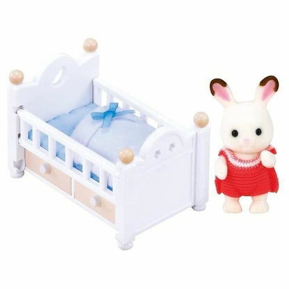 Figurine de Acțiune Sylvanian Families Baby Rabbit Chocolate Bed - Jucarii si jocuri, Păpuși și figurine